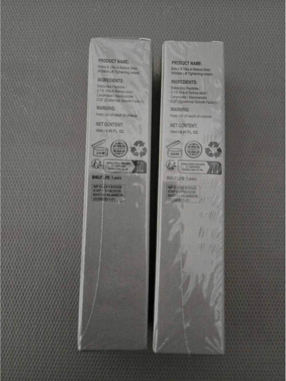 Celestvera Botox Peptide Anti Wrinkle Cream Firming Lift Tightening Booster 2pk